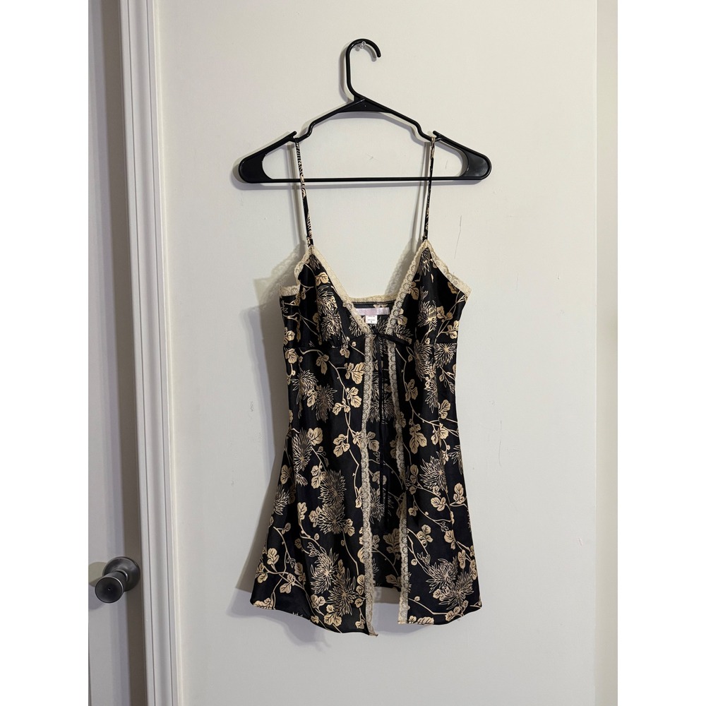 Victoria's Secret Babydoll Chemise Floral Lace Lingerie Whimsigoth Romantic S